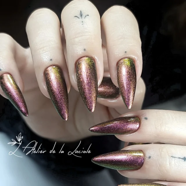 Une des nouvelles couleurs de chez @indigonailsfrance que j'ai reçu semaine dernière 🥰😍
Vous en pensez quoi ??

💜Remplissage acrygel clear de chez Slowianka, couleur indigo "harry plotter" et top coat long lasting 💜

#latelier_luciole 
#nails 
#nailart 
#nailartist 
#nailsofinstagram 
#nailsmetz 
#metznailart 
#metznails 
#art
#artonnails